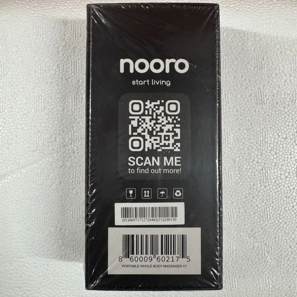 Nooro Portable Whole Body Massager V1 Electronic Muscle Relief Black New Sealed
